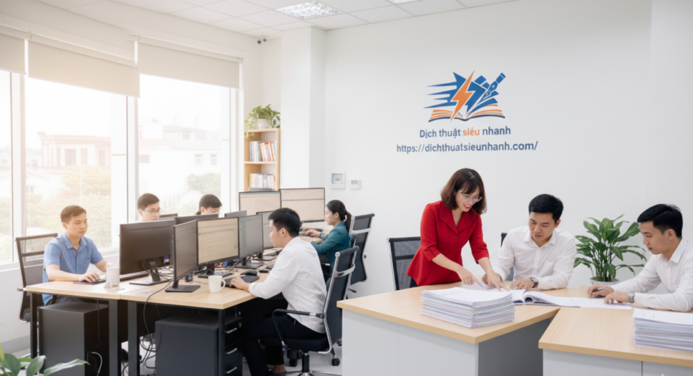 Dịch thuật Siêu Tốc là đơn vị chuyên cung cấp dịch vụ dịch thuật tại Hồ Chí Minh